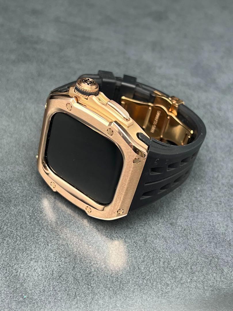 ローズ　46mm シリーズ10 ステンレスケース　ベルト　アップルウォッチ