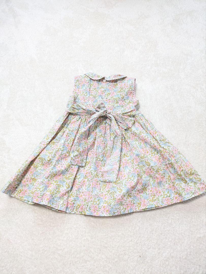 サンサカエプチ 花柄長袖ワンピース アマイアキッズ Amaia kids 3Y
