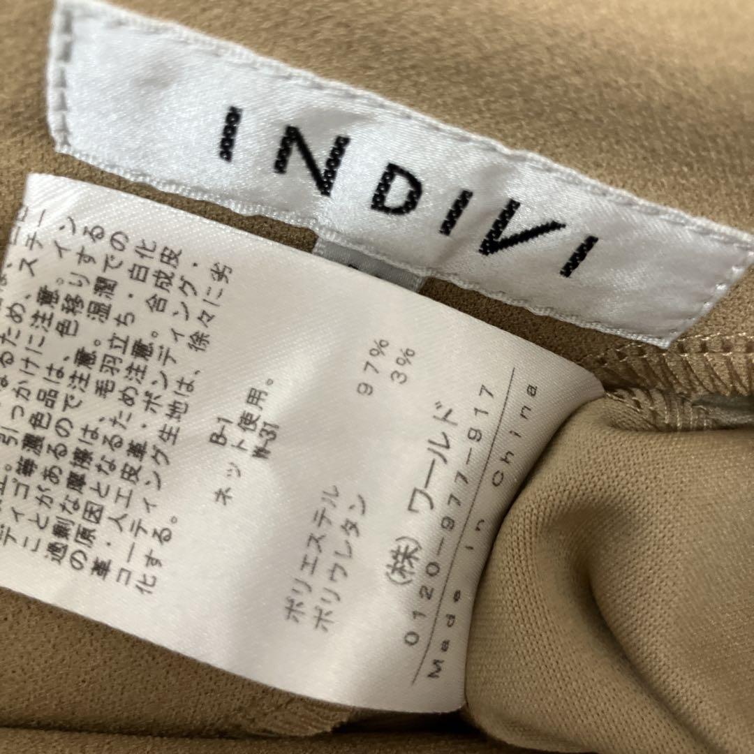 INDIVI インディヴィ ワンピース ロングワンピース 夏 ベージュ