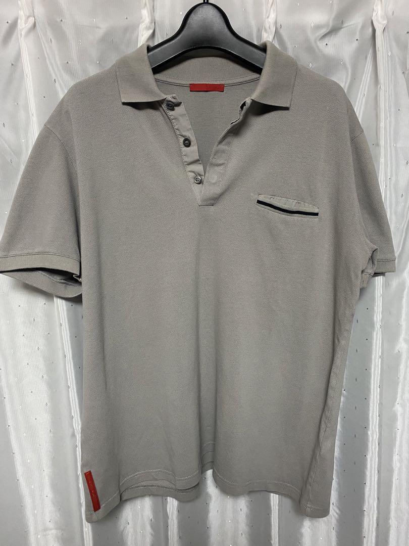 PRADA SPORT 2008 半袖ポロシャツ グレー