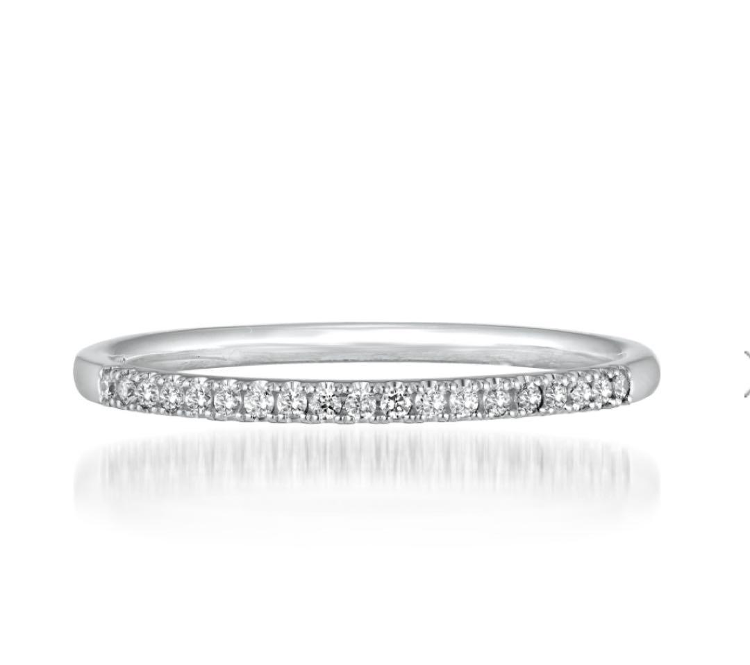 STAR JEWELRY Pt950 リング HALF ETERNITY 3号