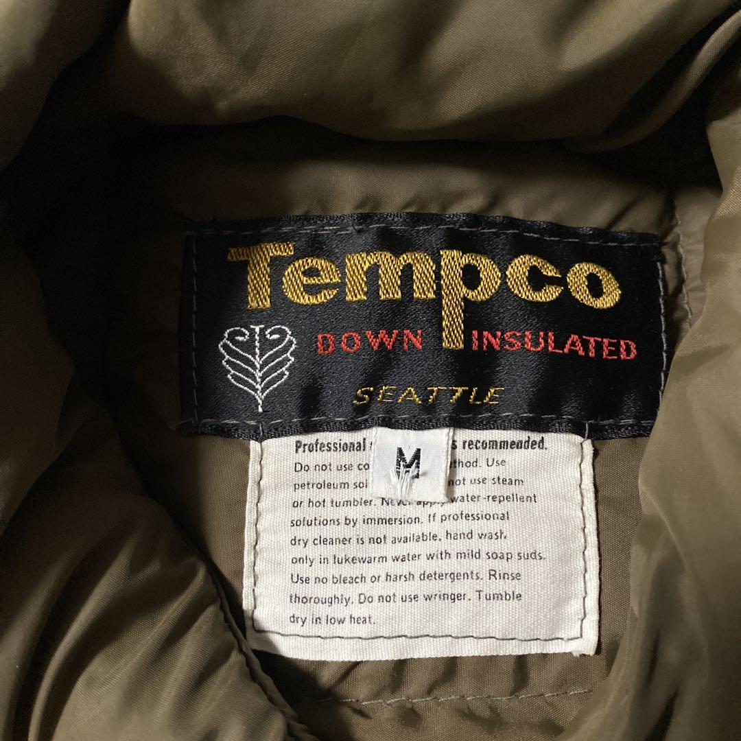 ビンテージTempco ダウンベスト Mサイズ ブラウン
