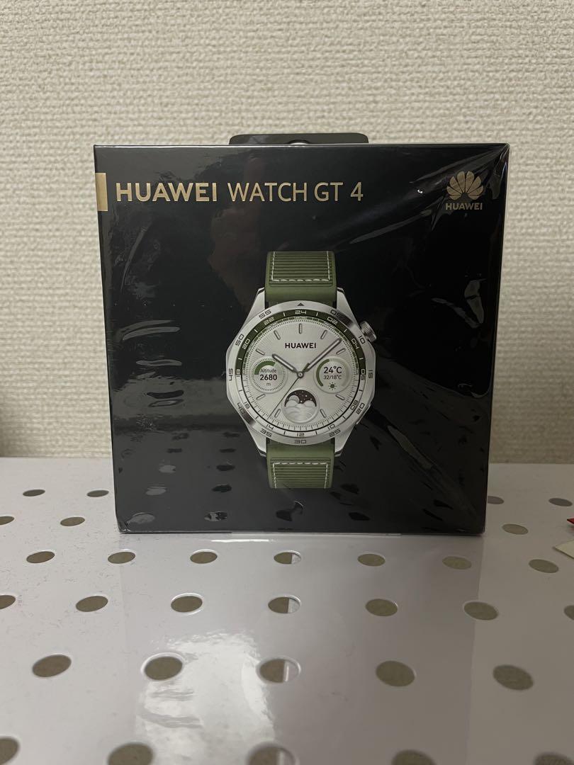HUAWEI GPSナビウォッチ GT4グリーン