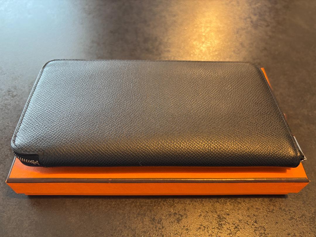 【値下げ】【ほぼ未使用】HERMES アザップ シルクイン ラウンドファスナー