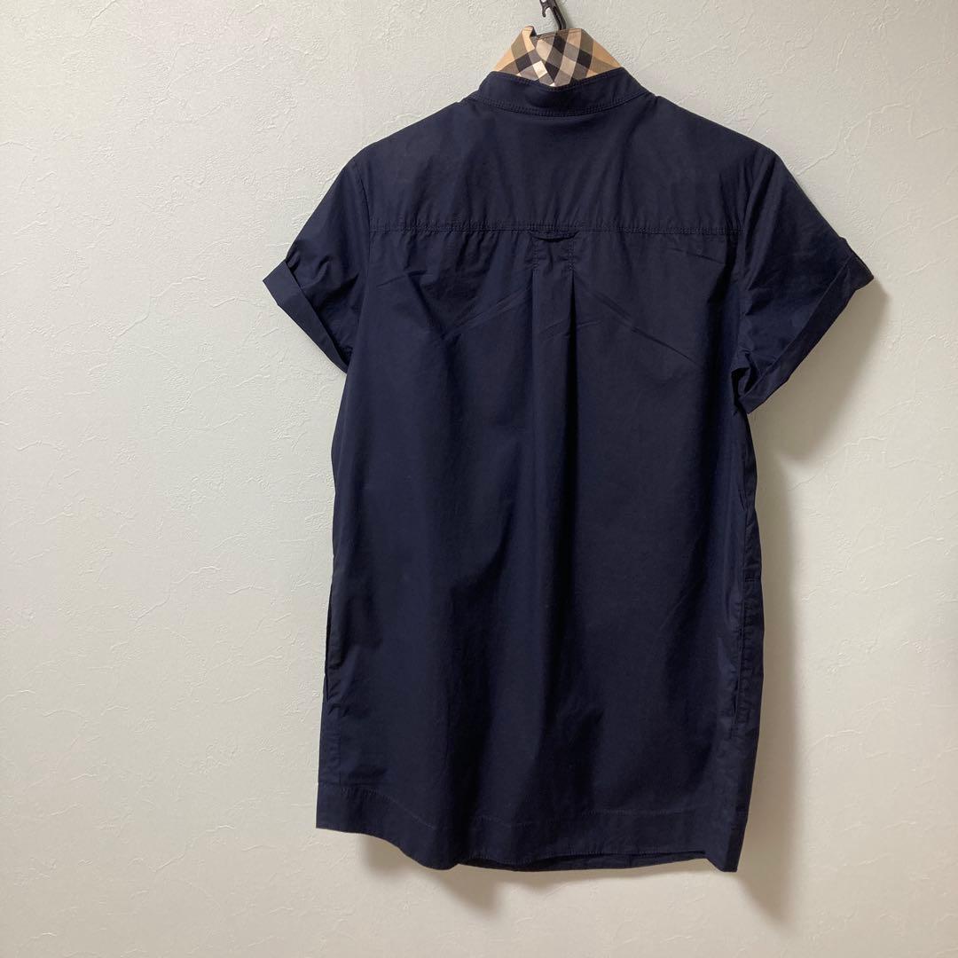 Burberry 半袖シャツ 44 ネイビー