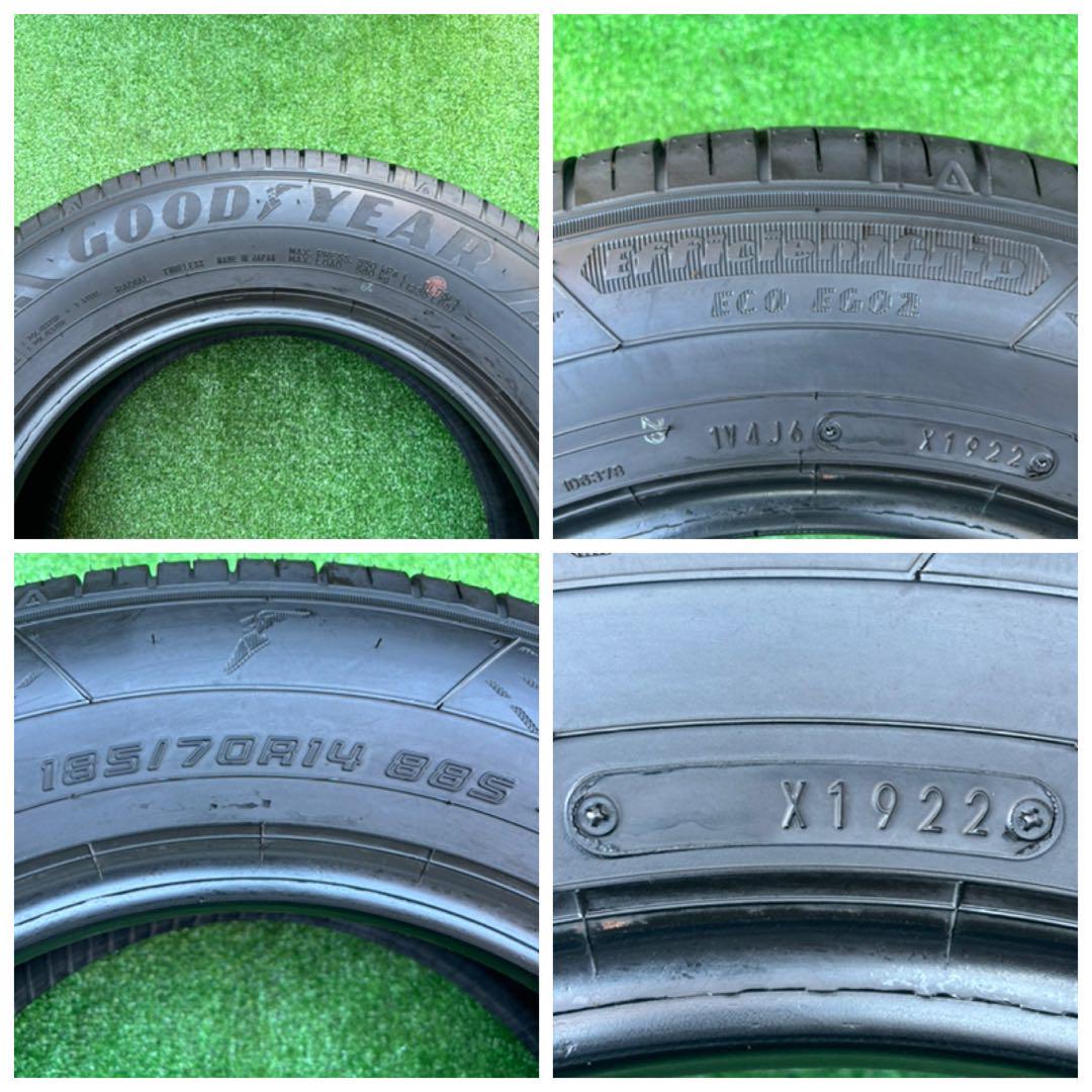 大学生 割引 185/70R14,GOOD YEAR,深山2022年ラジアルタイヤ4本セット タイヤ・ホイール