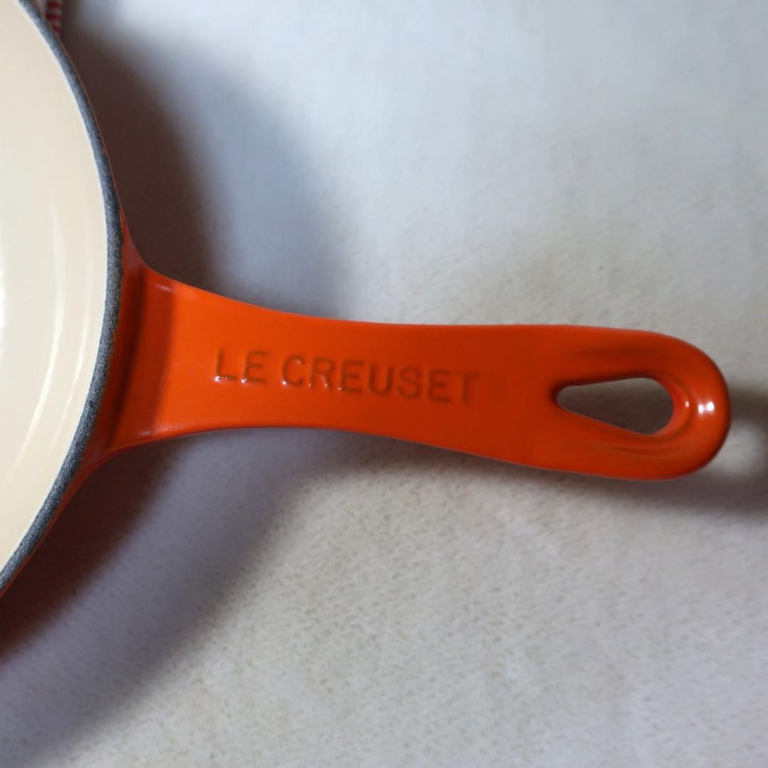 新品未使用　ルクルーゼ　LE CREUSET　 オレンジ片手鍋