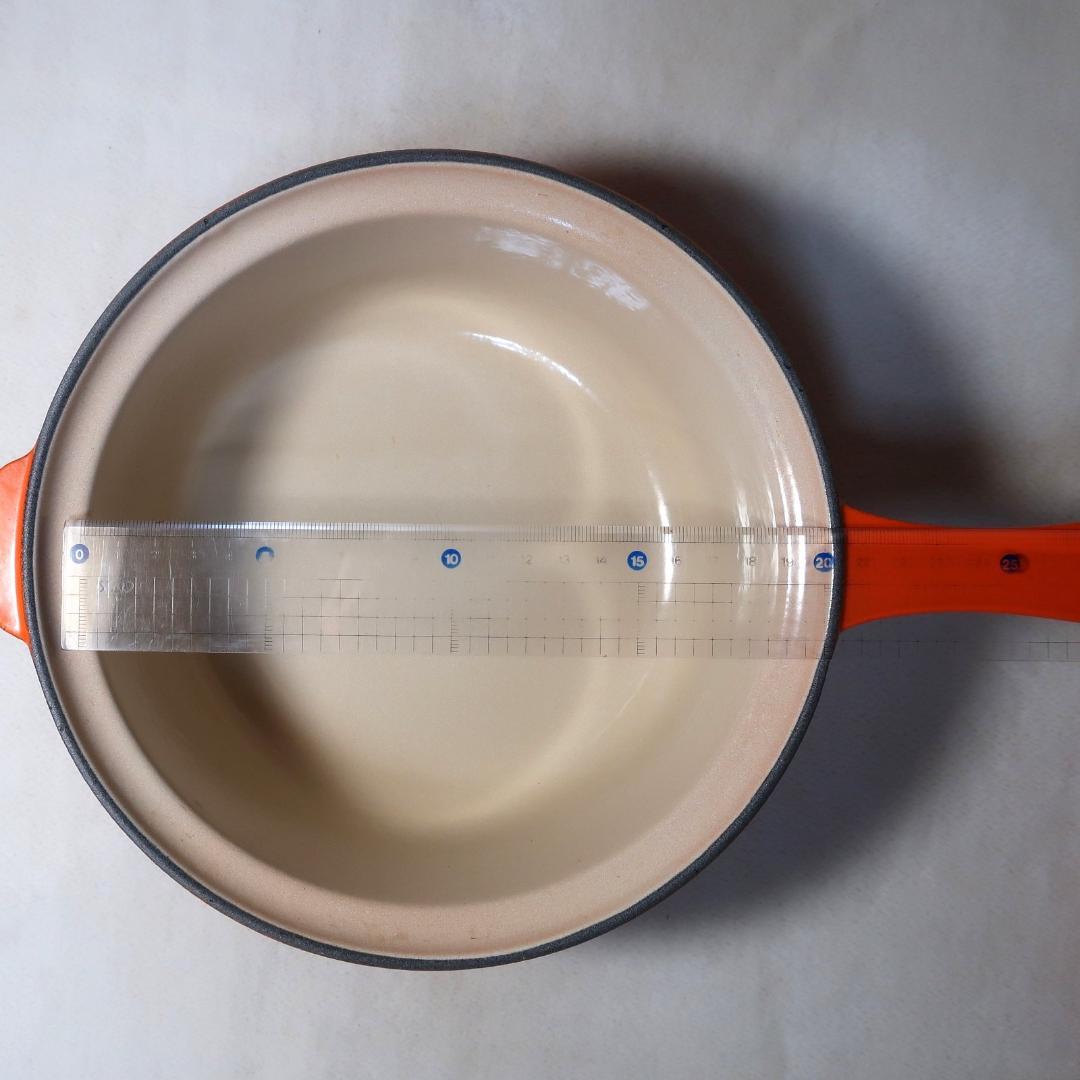 新品未使用　ルクルーゼ　LE CREUSET　 オレンジ片手鍋