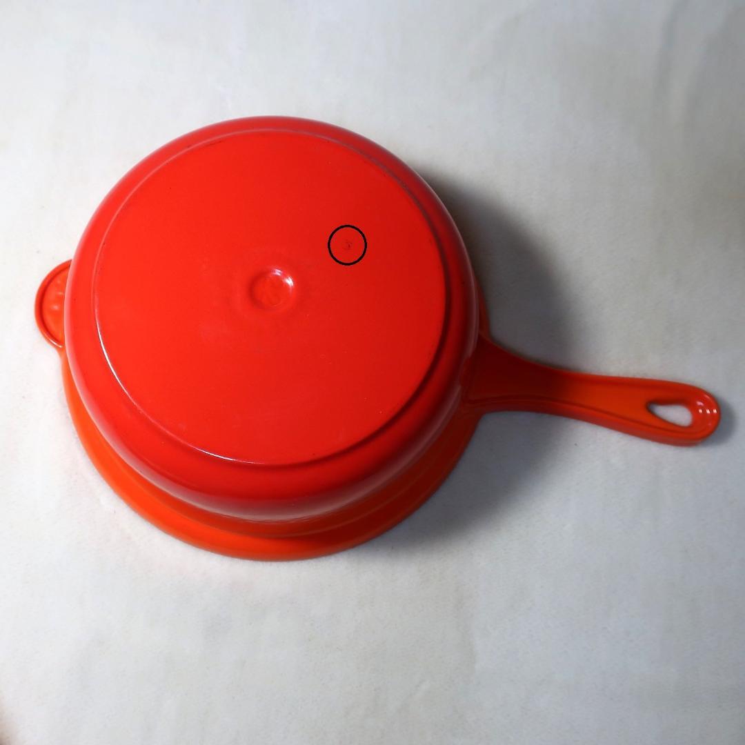 新品未使用　ルクルーゼ　LE CREUSET　 オレンジ片手鍋