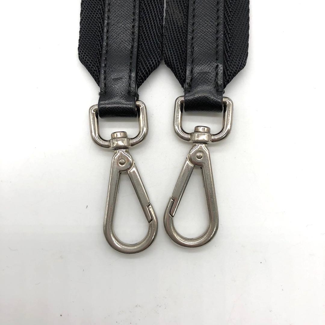 ✨現行 美品✨ プラダ ショルダーバッグ 三角ロゴ ナイロン レザー ブラック