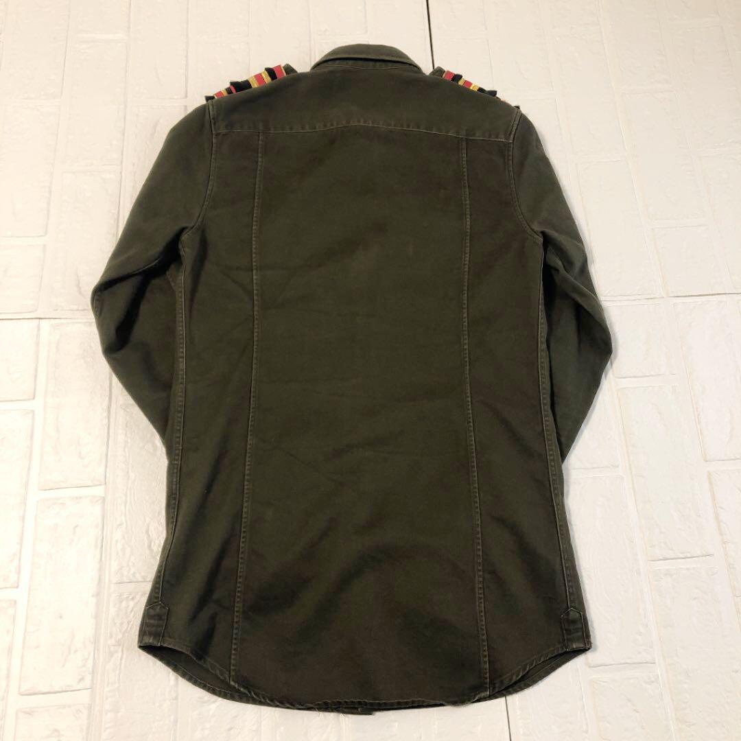 【希少】即完売品 美品 BALMAIN H&M バルマン ミリタリー シャツ