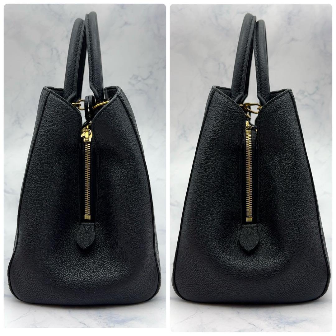ルイヴィトン モンテーニュ MM アンプラント ハンドバッグ ノワール 2way