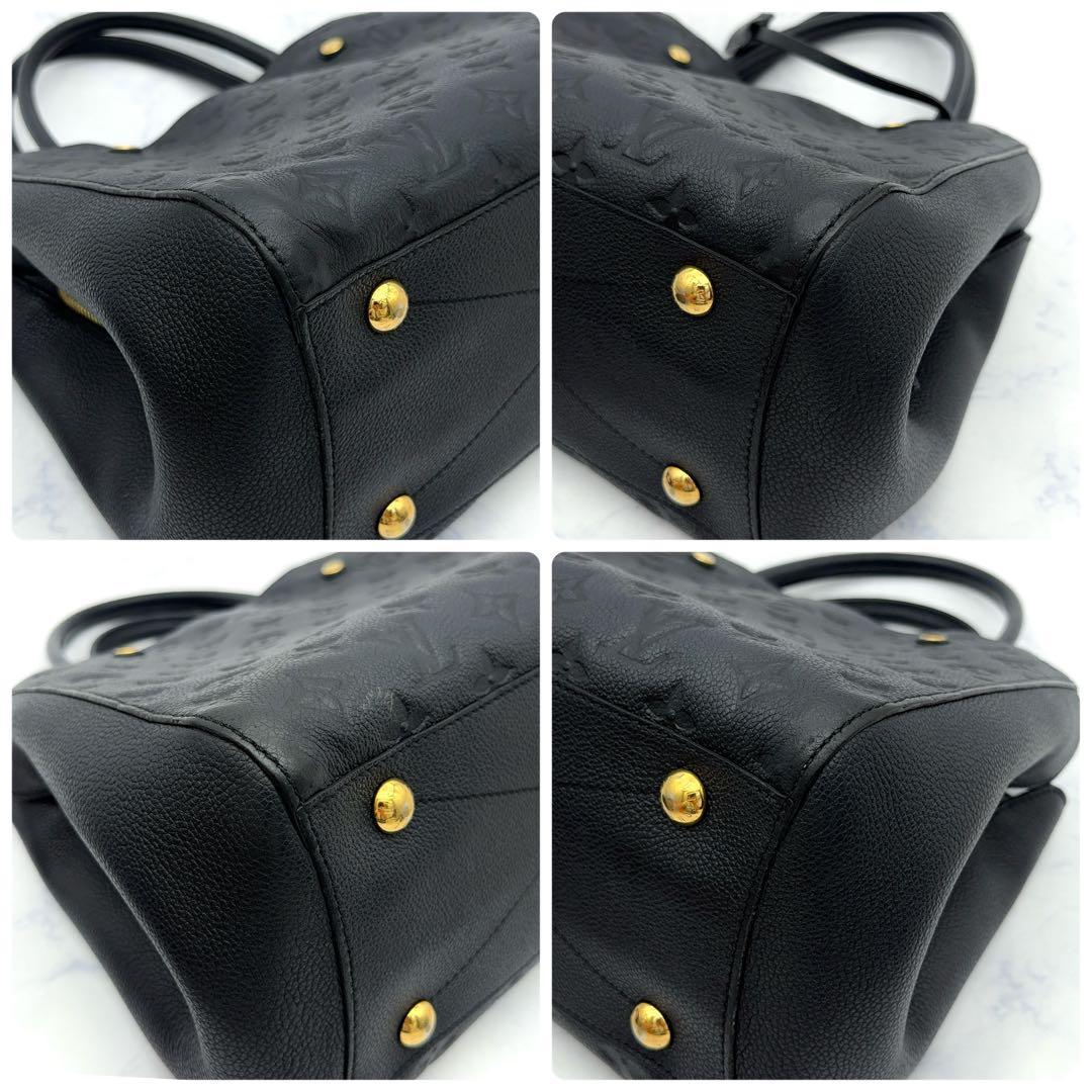 ルイヴィトン モンテーニュ MM アンプラント ハンドバッグ ノワール 2way