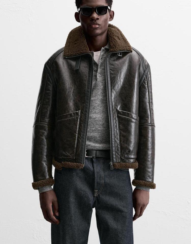 新品★ZARA ダブルフェイス フェイクレザージャケット 新品★ZARA ダブルフェイス フェイクレザージャケット