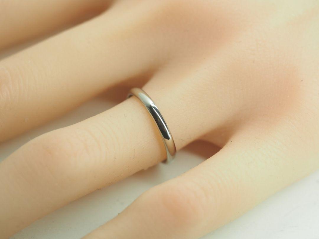 R274 Cartier　カルティエ　シンプルウェディングリング　指輪Pt950