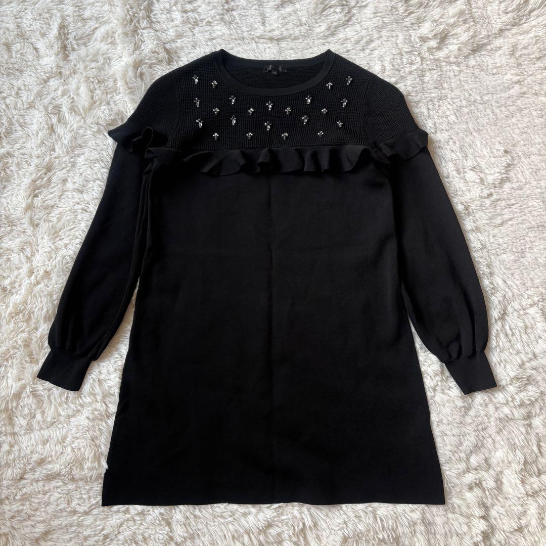 TO BE CHIC トゥービーシック フレアチュニック 袖リボン 40