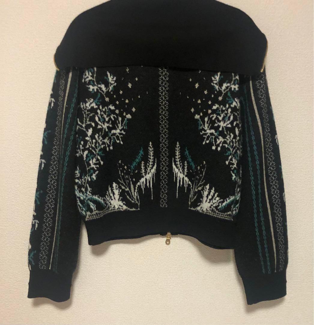 MURRAL Snow cover zipped knit cardigan MURRAL Snow cover zipped knit cardigan