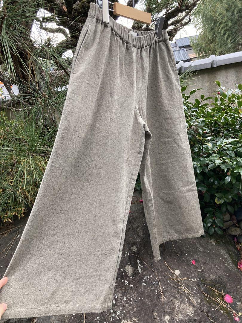 シサム工房　手織りのガウチョパンツ