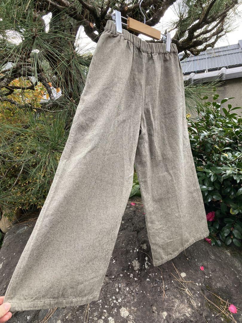 シサム工房　手織りのガウチョパンツ