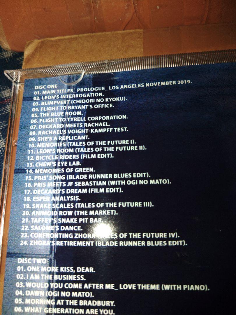 BLADE RUNNER サウンドトラック VANGELIS 2枚組