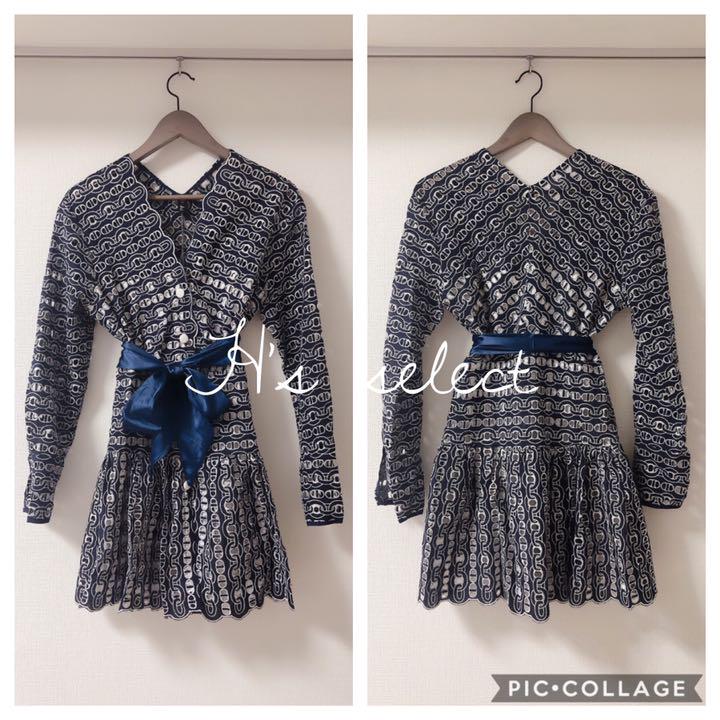 最安値大人気 新品 フレア×レースワンピース チェーン柄✧ケイトスペード 好きの方にも❁ k4DAt-m99318542126 人気SALE大人気