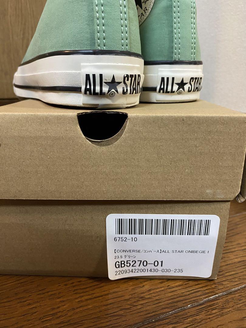 コンバースオールスター　ONIBEGI 新品　水色・グリーン系 CONVERSE ALL STAR ONIBEGIE HI GREEN 22FW-I（コンバース