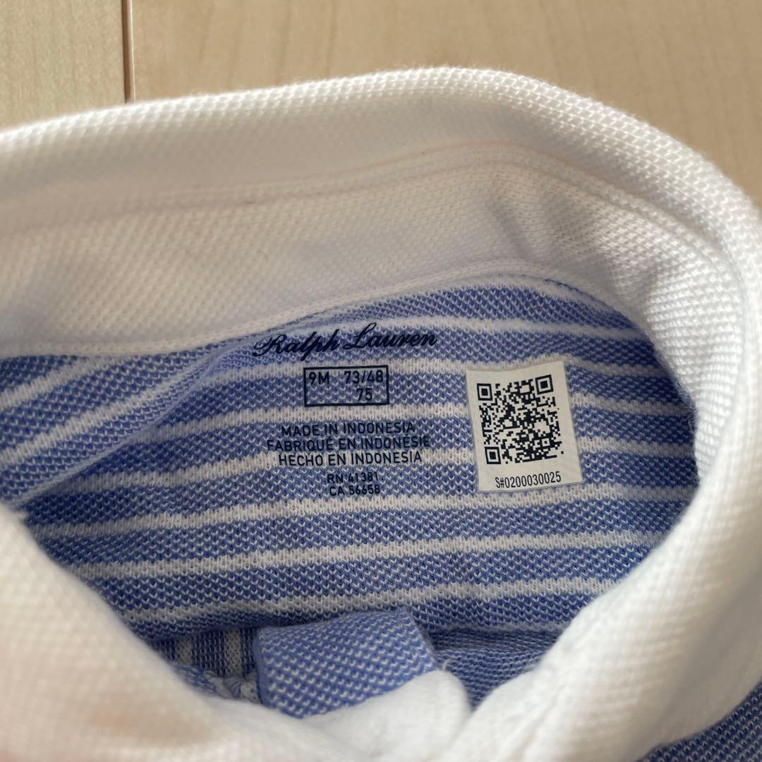 Ralph Lauren ストライプロンパース 75cm Ralph Lauren ストライプロンパース 75cm