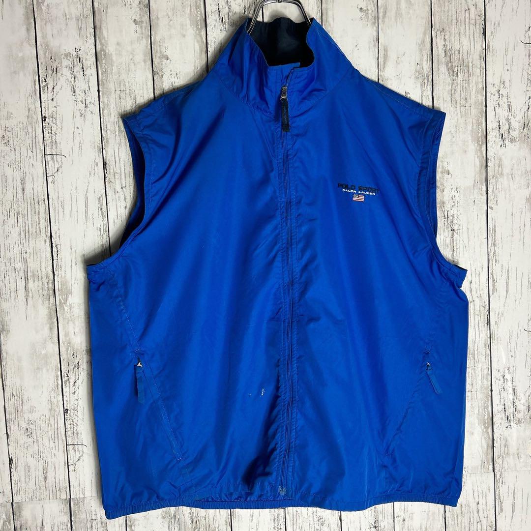 90s POLO SPORTS ポロスポーツ ナイロンジャケット 2wayベスト 90s【ポロスポーツ】2way ナイロンジャケット ベスト L ラルフ
