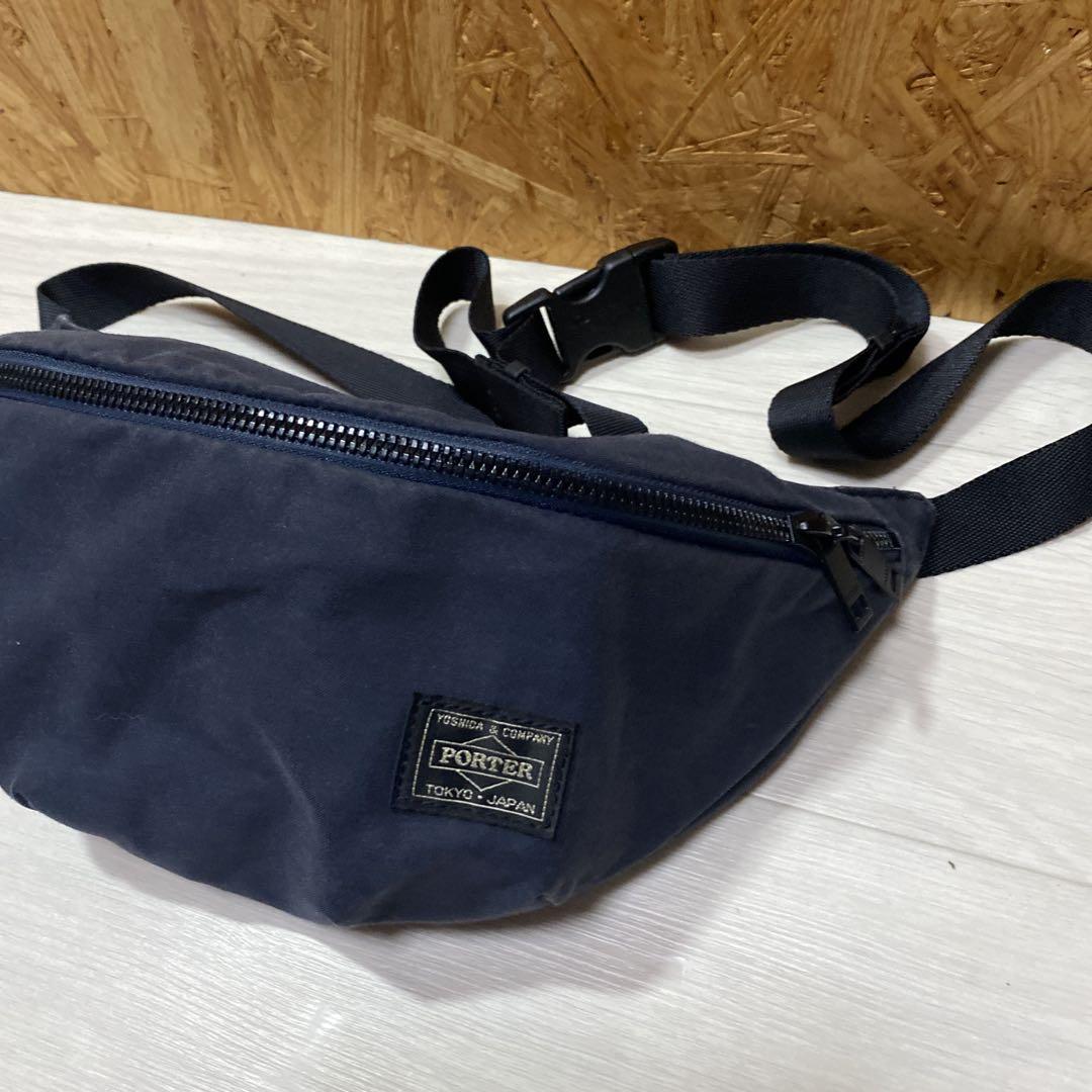 PORTER ウエストバッグ ネイビー　used品