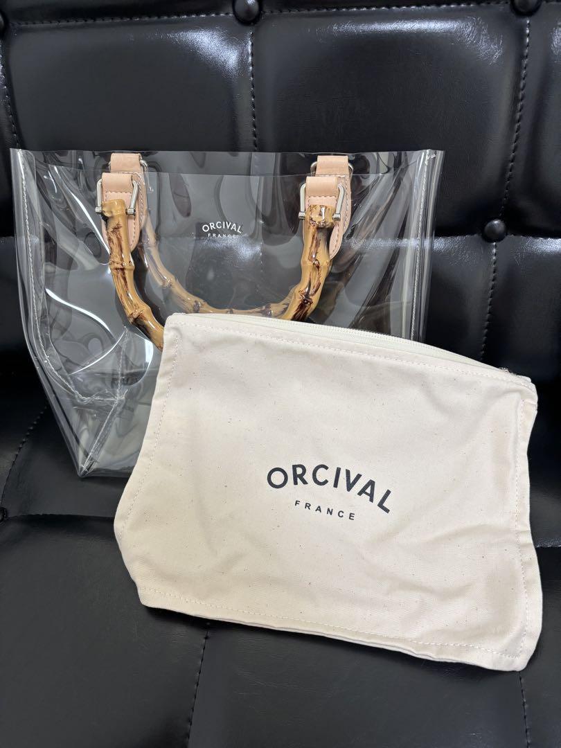 ORCIVAL 透明トートバッグ 内ポーチ付き - メルカリ
