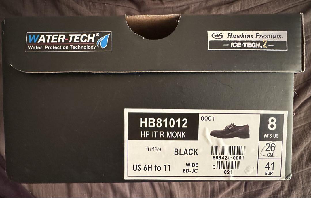 たくさん専用Hawkins HB81012 ブラック モンクシューズ