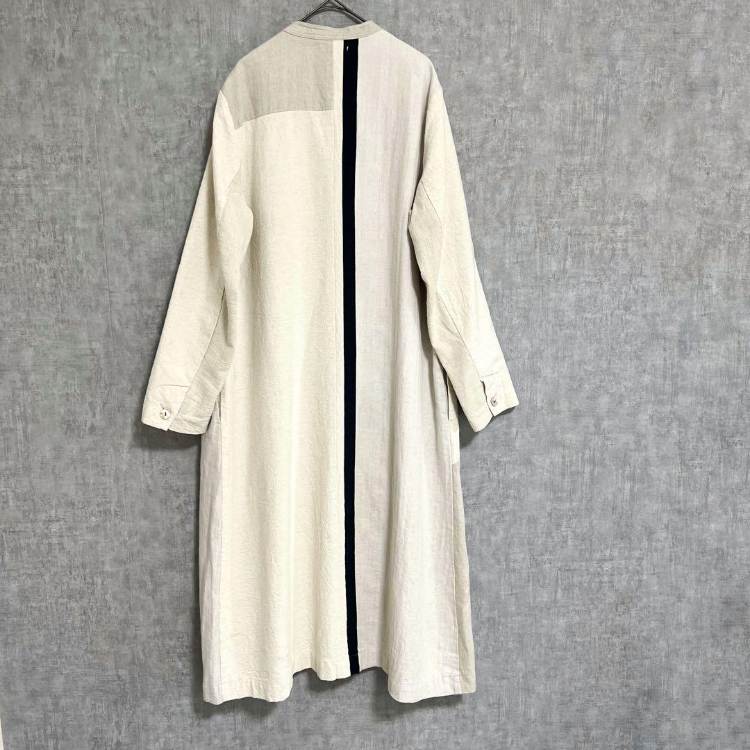 美品 pas de calais パドカレ パッチワークワンピース　コート