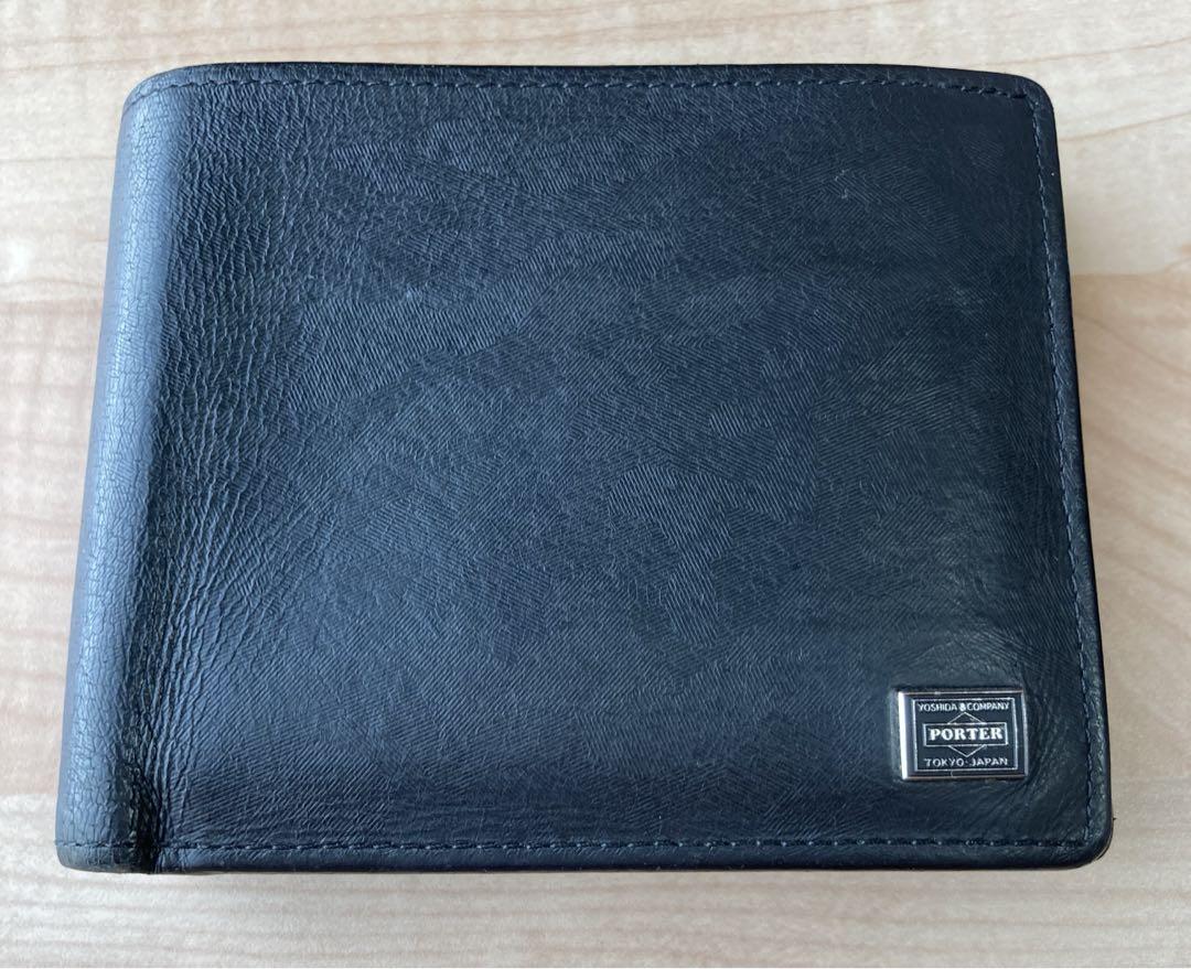 PORTER 二つ折り財布 黒 porter ポーター] 二つ折り財布 ソーク 黒