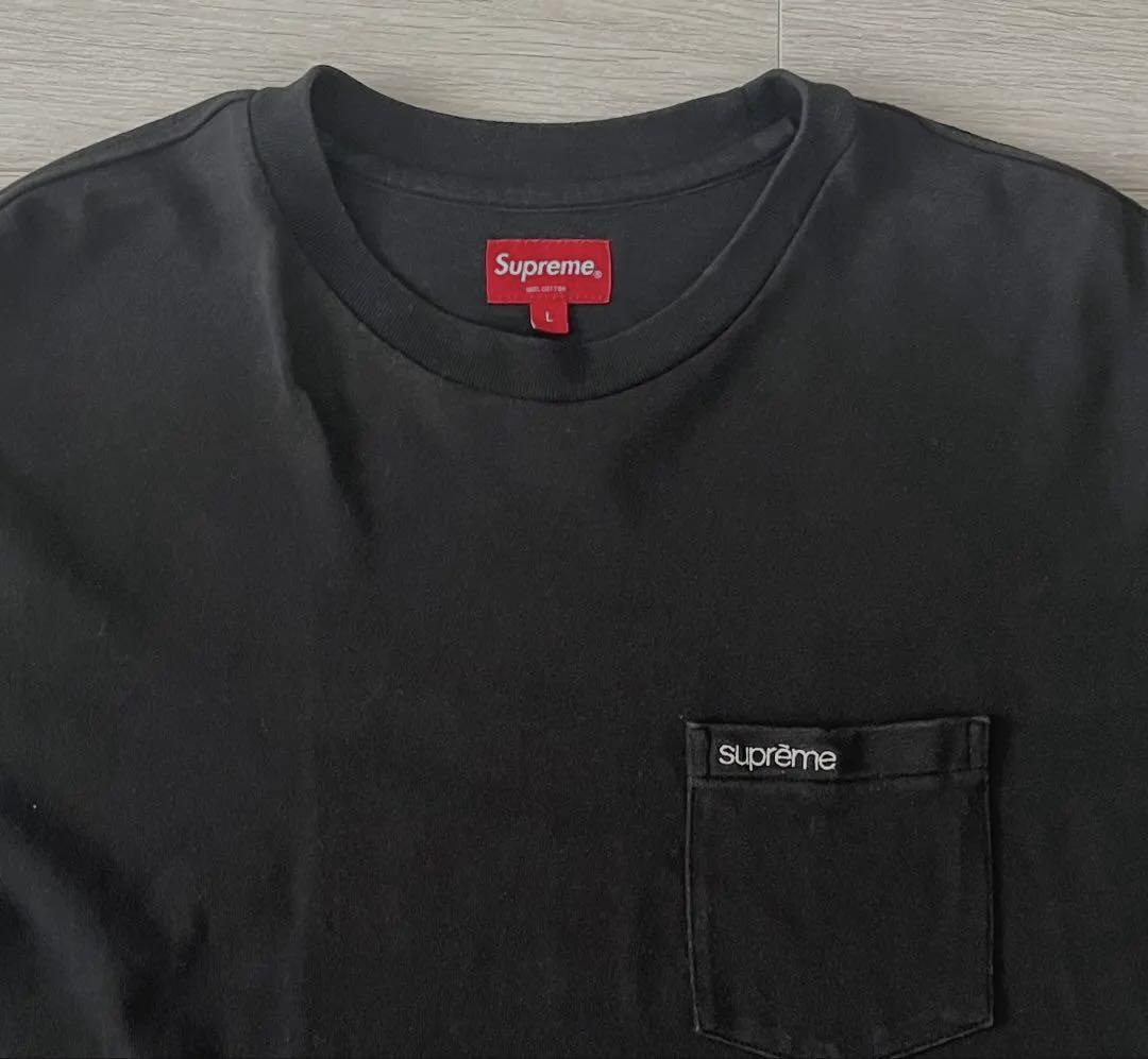 Supreme カモフラージュロゴ Tシャツ ブラック