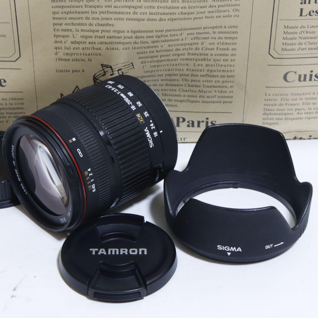 ︎広角〜望遠 Sigma 18-200mm for キャノンキヤノンEFマウント Canon