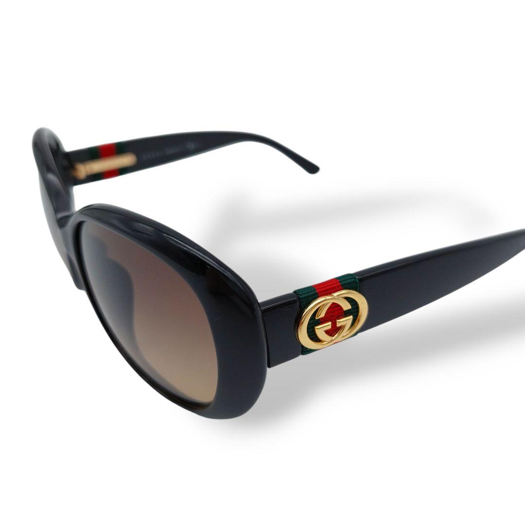 【大人気】GUCCI　グッチ　GG サングラス　ユニセックス　ブラック系　良品