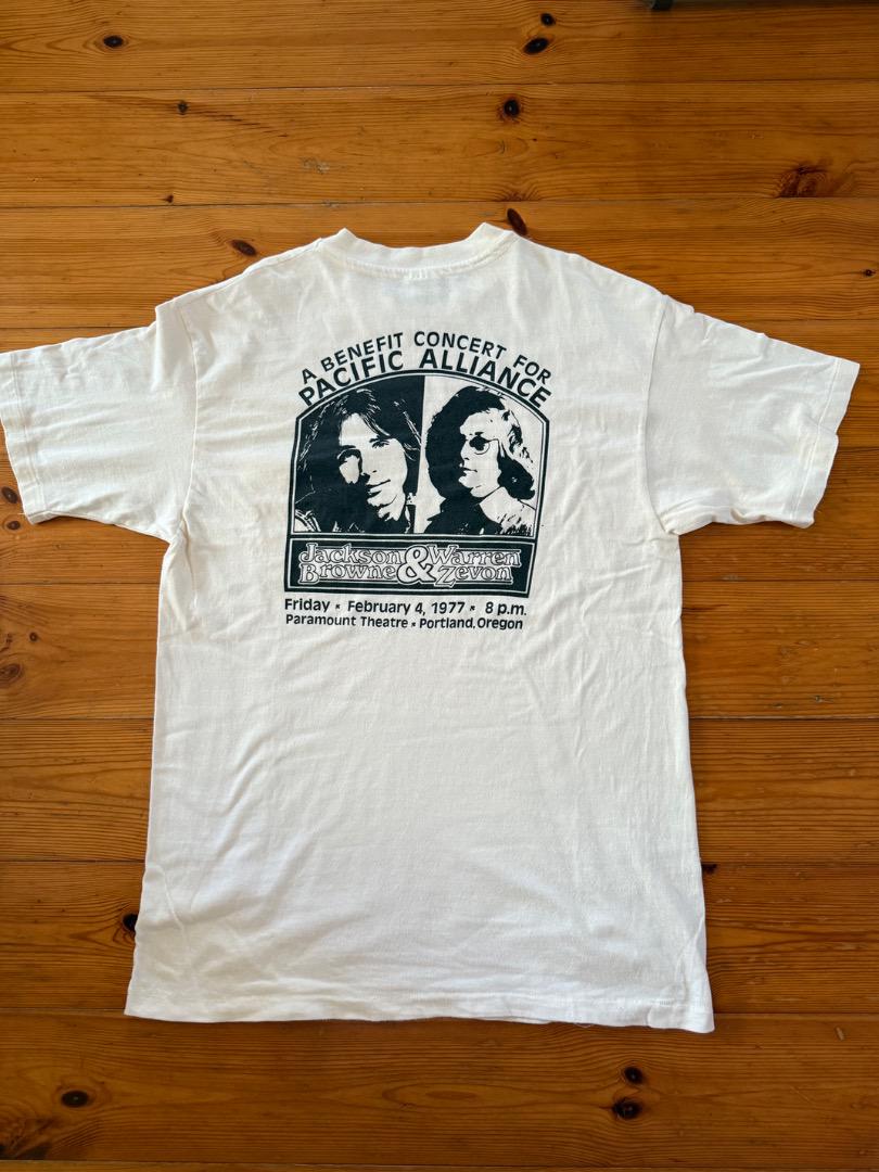 Jackson Browne Warren Zevon '77シャツ