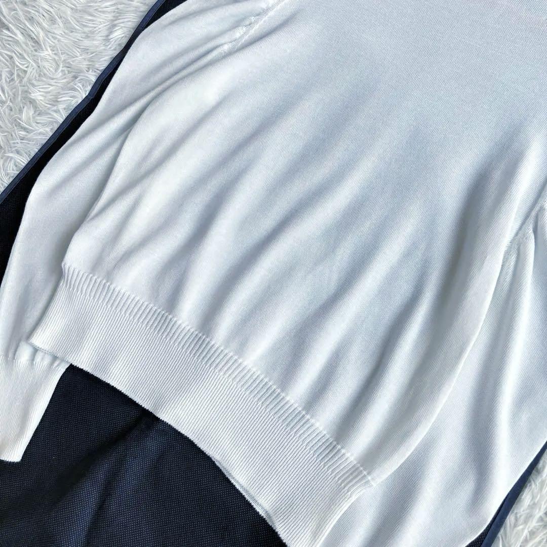 極美品✨アドーア　ニット　ギャザー　ブラウス　カットソー　超長綿　近年モデル