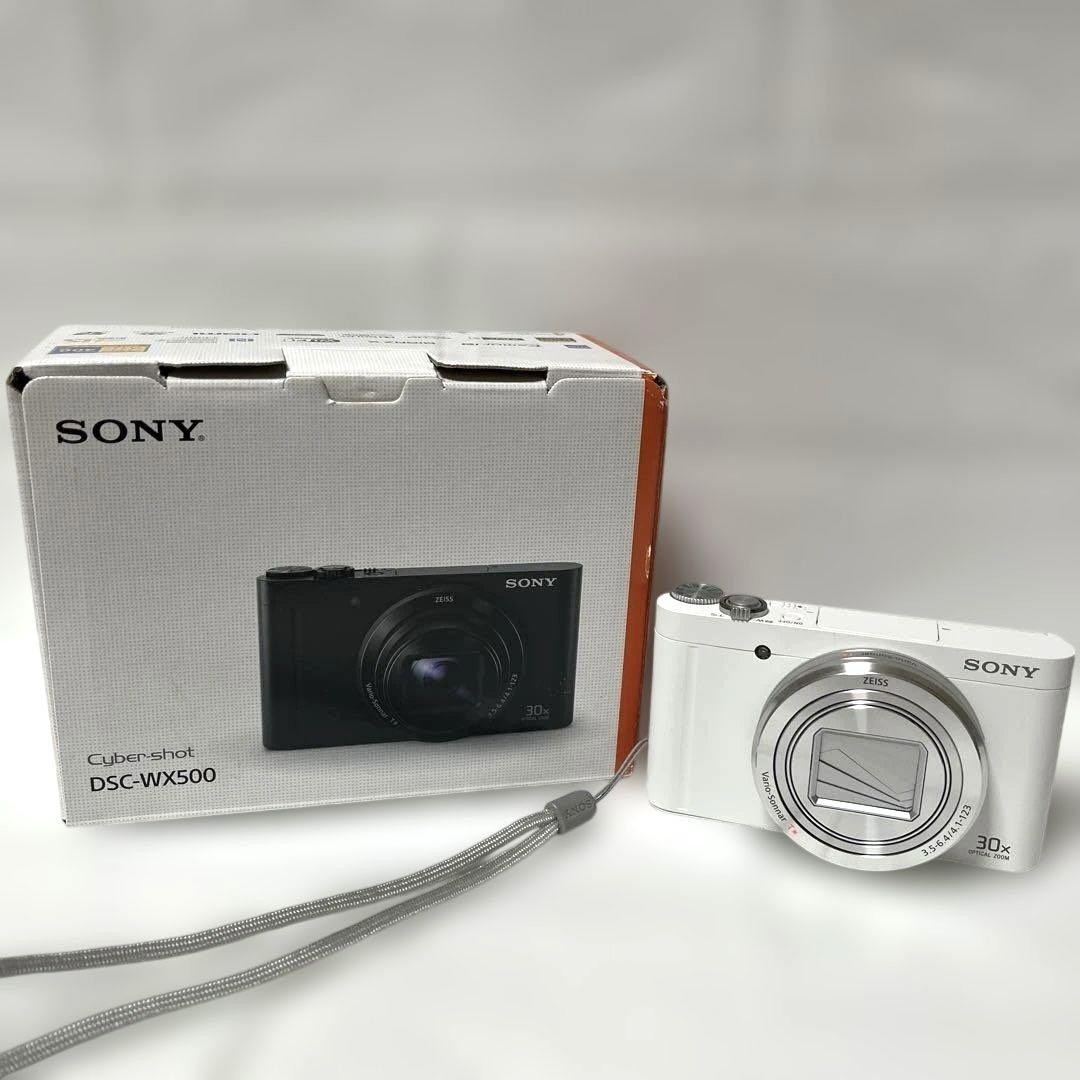 SONY DSC-WX500 ホワイト 30倍ズーム✨[美品]