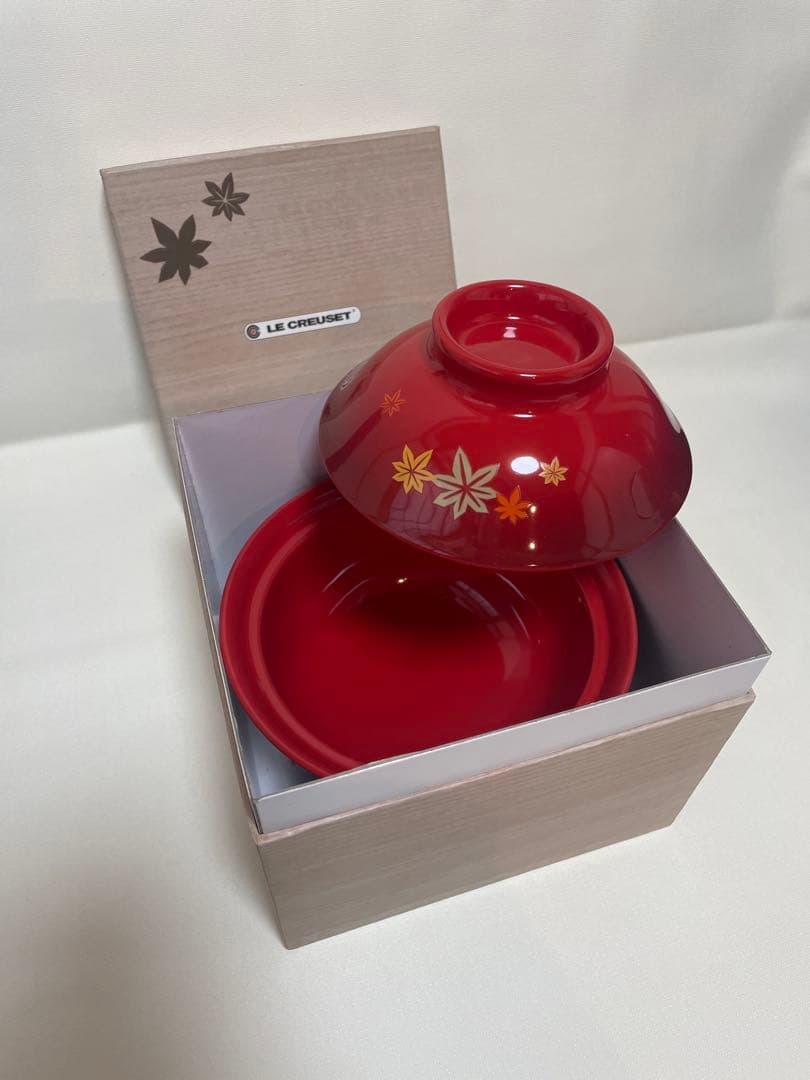 蓋つき煮物椀 赤