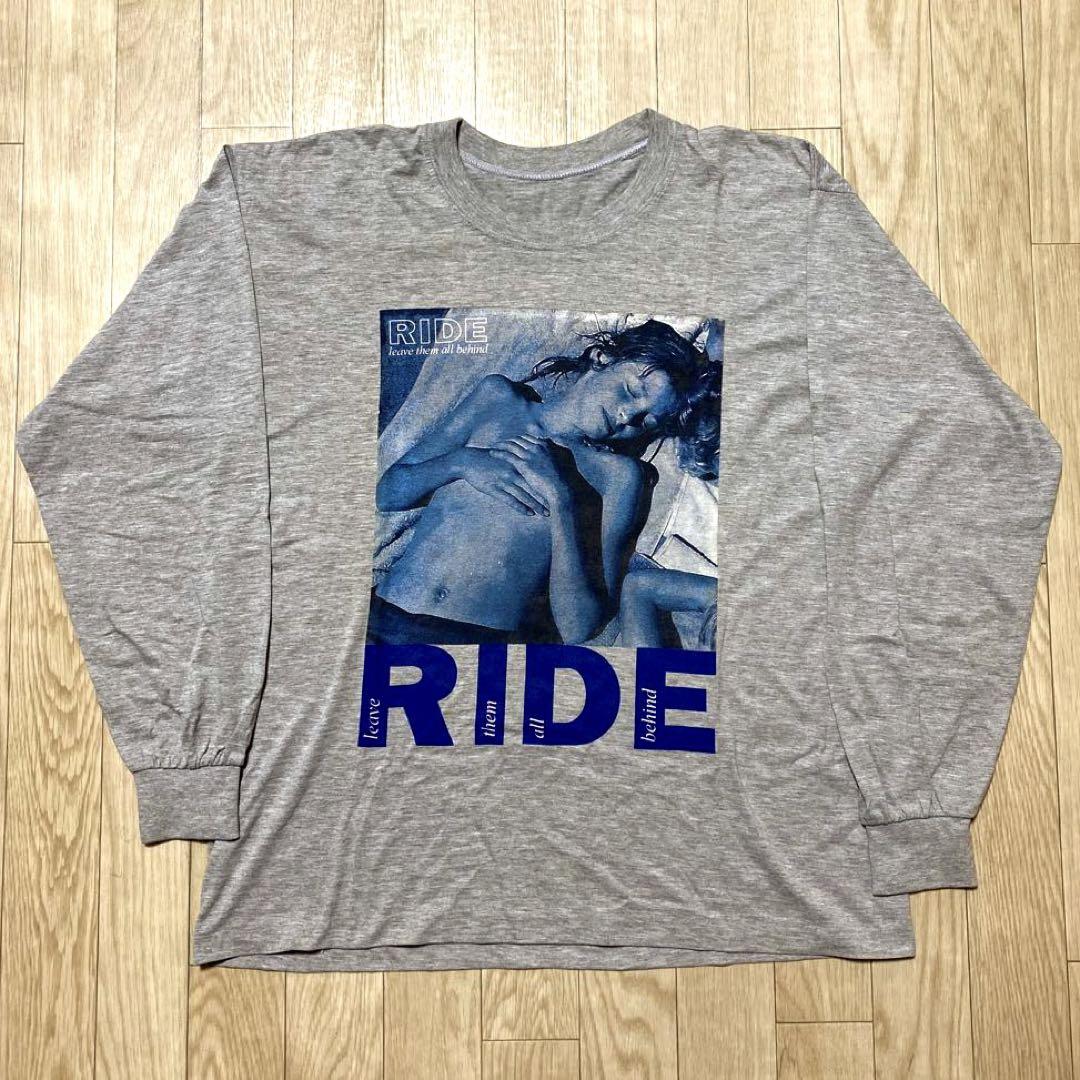 RIDE Tシャツ シューゲイザー My bloody valentineカラーグレー