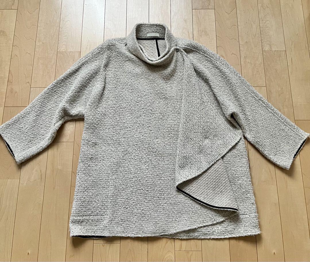 希少✨VALENTINO ウールカシミヤケープコート ローマンスタッズ