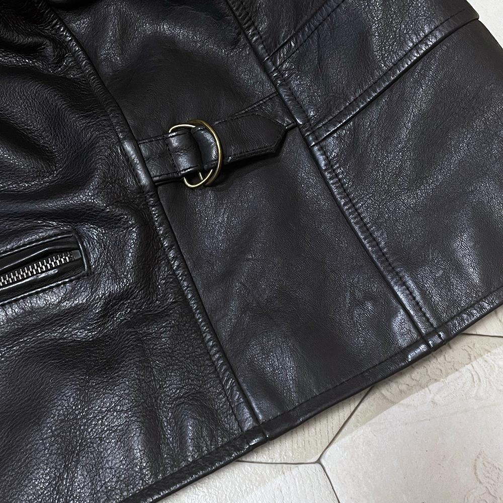 欲しいの 美品♡ 38/M 黒 バイカージャケット 牛革 ジュンコシマダ ジャケット・アウター