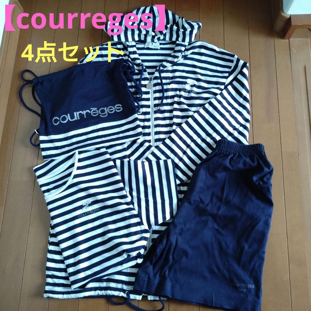 クレージュ パーカー 半袖Tシャツ ハーフパンツ 巾着袋 4点セット