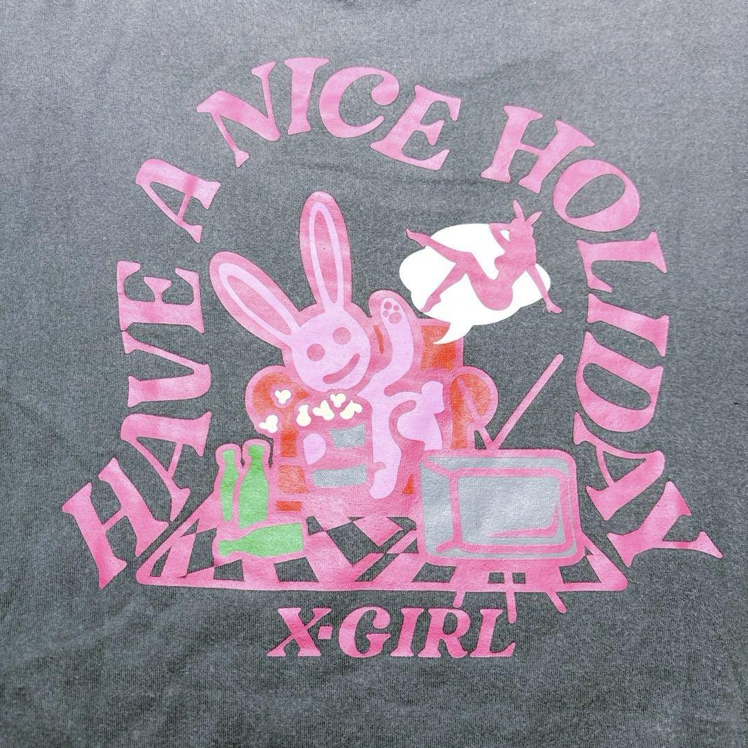 X-girl - エックスガール 半袖Tシャツ オーバーサイズ フェード
