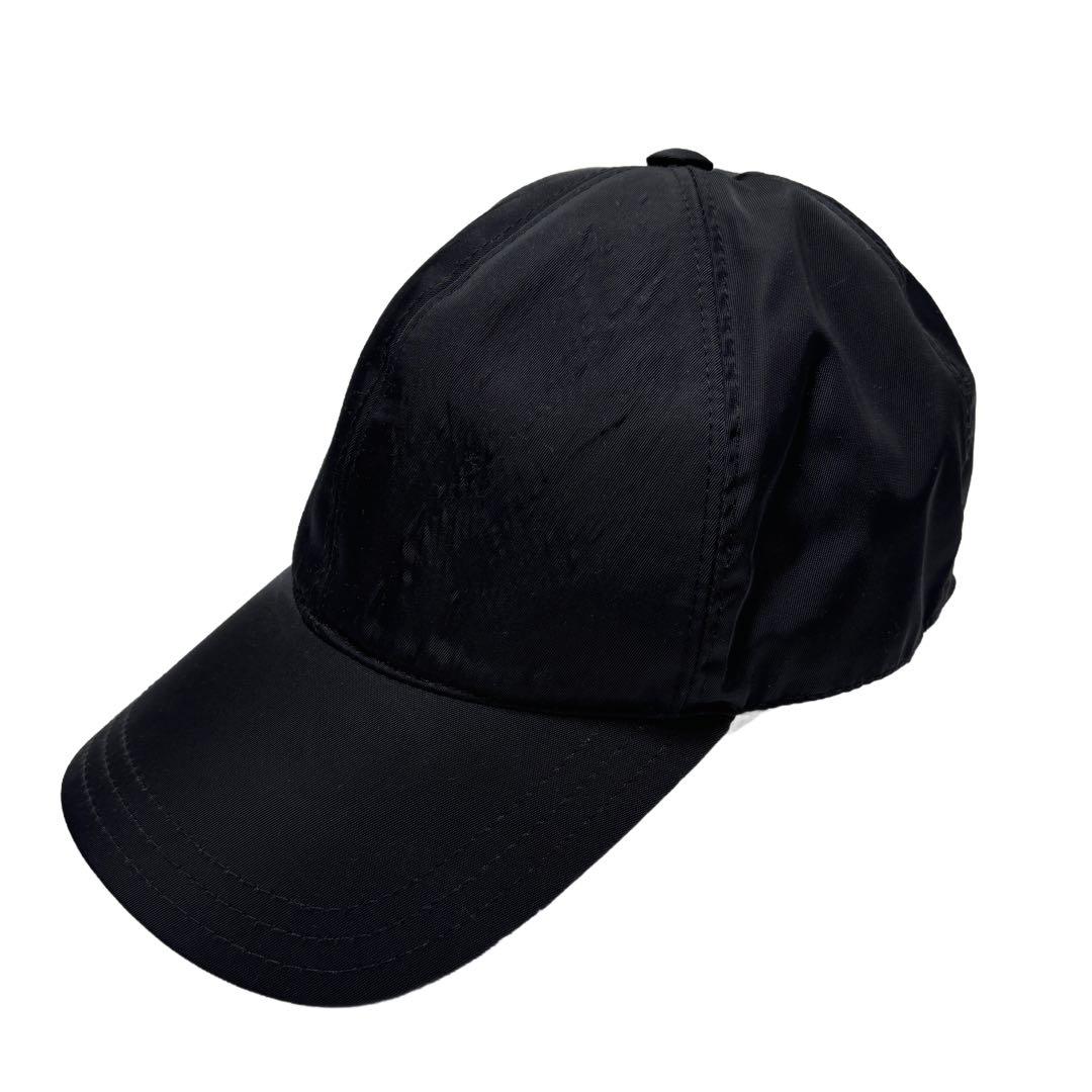 PRADA プラダ　ナイロン　ブラック キャップ　Ｌサイズ PRADA NYLON JET CAP SIZE L BLACK プラダ ナイロン ジェット