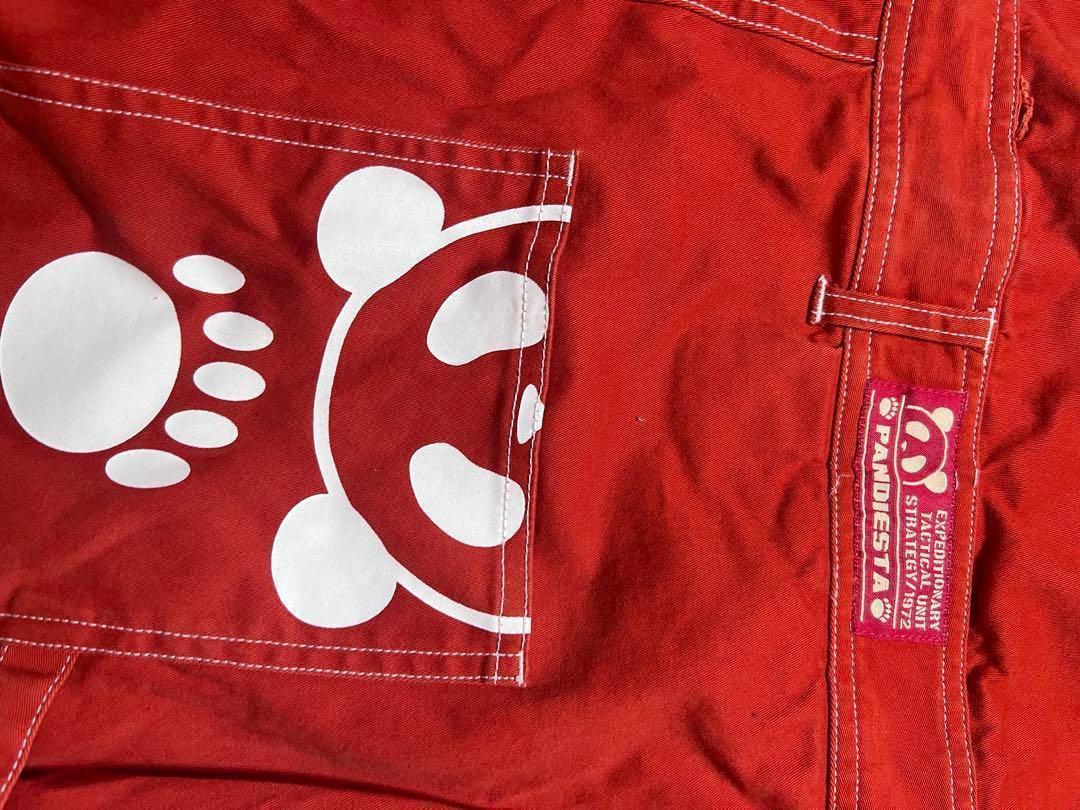 パンディエスタ PANDIESTA パンダ 熊猫謹製 サガラ刺繍 つなぎ 和柄