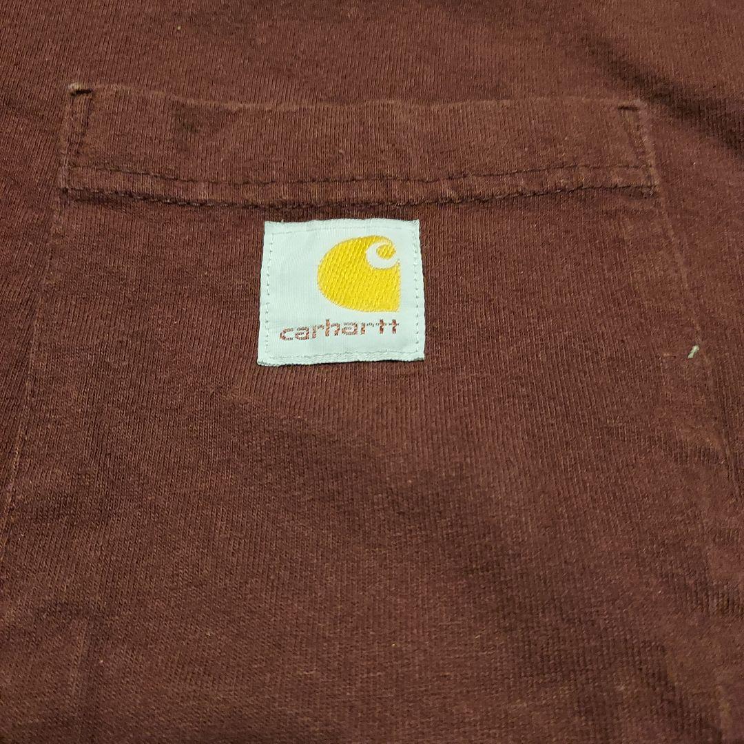 carhartt バーガンディ L ルーズフィット Tシャツ