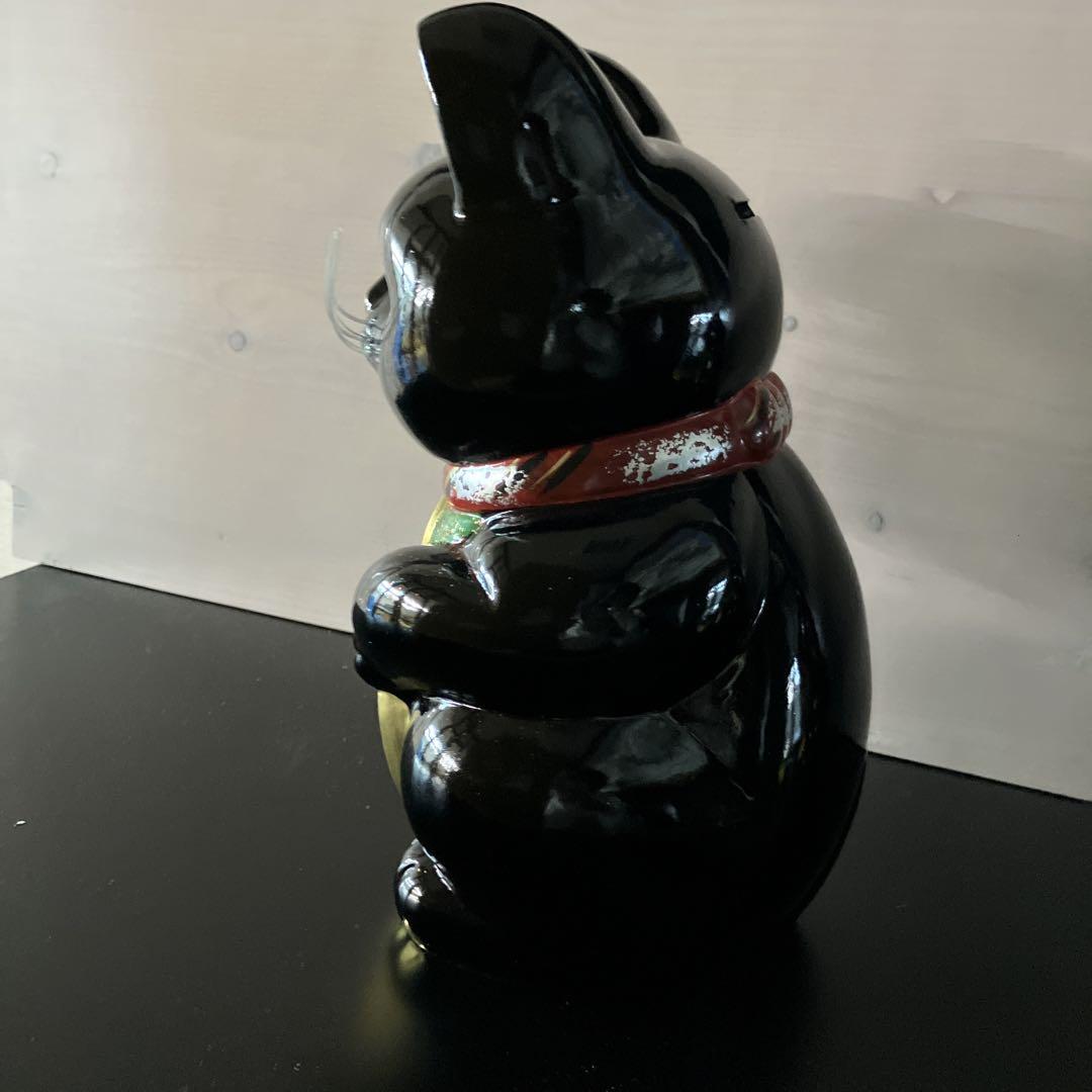 招き猫 黒 約26cm 昭和レトロ13 - メルカリ