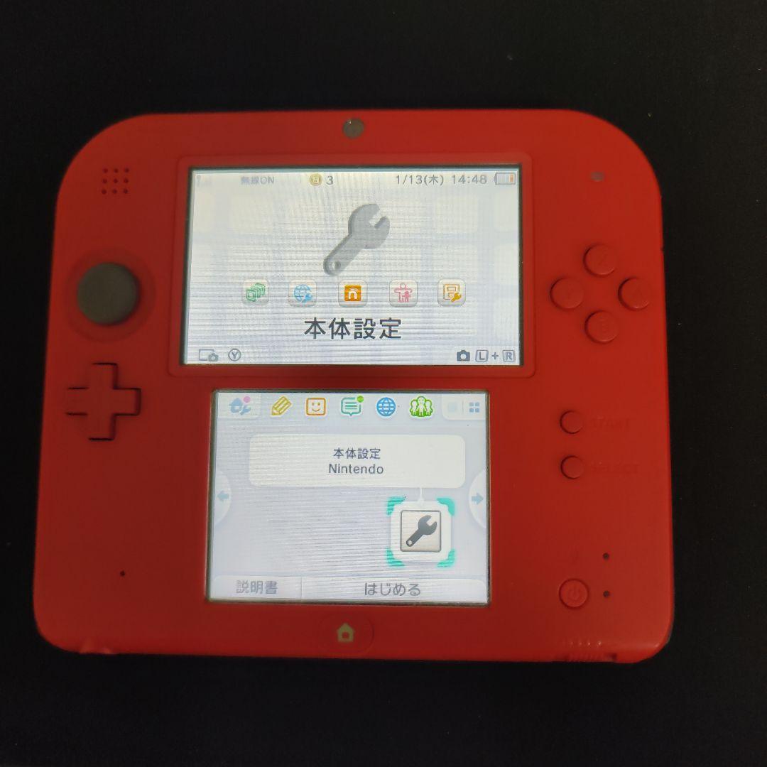 【難あり】ニンテンドー 2DS 本体 レッド